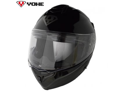 Moto helma Yohe 938 Double Visor Černá