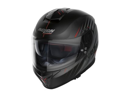 Moto helma Nolan N80-8 Kosmos N-com Flat Black 63