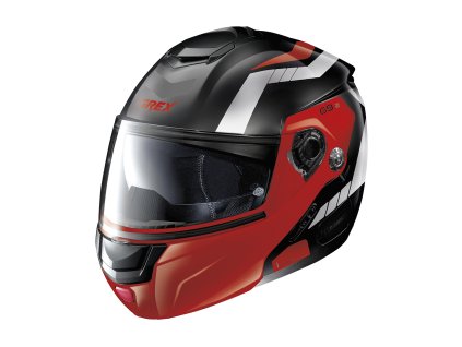 Moto helma Grex G9.2 Steadfast N-com Metal Black 17