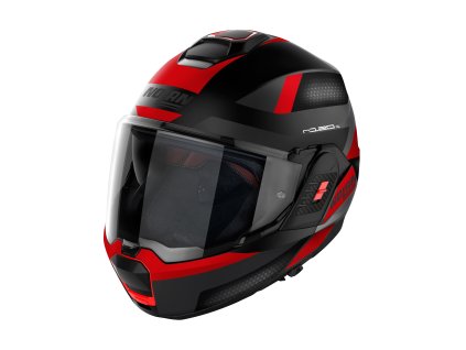 Moto helma Nolan N120-1 Subway N-com Flat Black 22