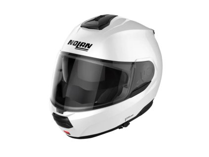 Moto helma Nolan N100-6 Special Pure White N-COM 15