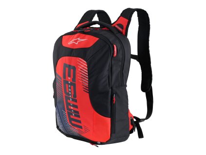batoh CITY HUNTER V2 MM93 kolekce, ALPINESTARS (červená fluo/modrá/černá/bílá) 2025