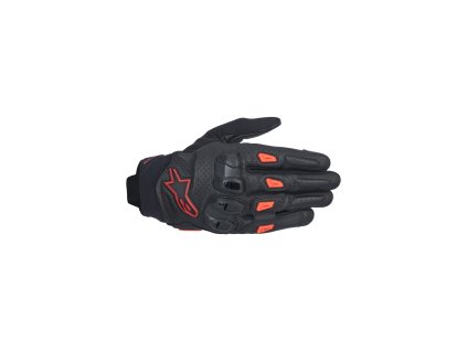 rukavice SP X 7, ALPINESTARS (černá/tmavě červená/červená) 2025