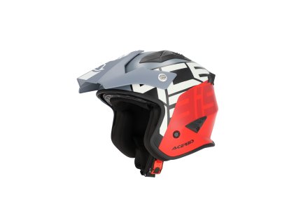 ACERBIS přilba JET ARIA SPORT šedá/červená XS