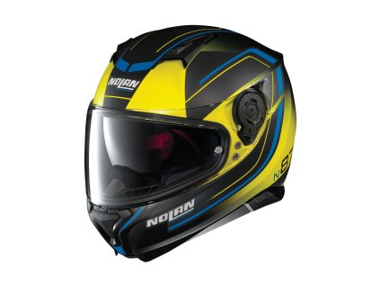 Moto helma Nolan N87 Savoir Faire N-Com Fade Flat Led Yellow 58