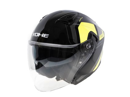 Moto helma Yohe 885 fluo/černá