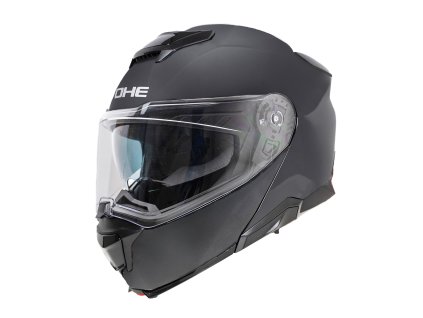 Moto helma Yohe 937 Double Visor Matná Černá