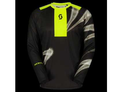 jersey EVO DIRT caviar black/safety yellow