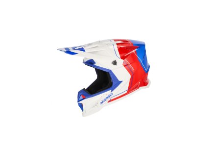 ACERBIS přilba T711 bílá/modrá/červená XL