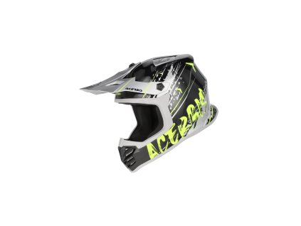 motokros přilba Acerbis PROFILE JUNIOR černá/fluo žlutá XL