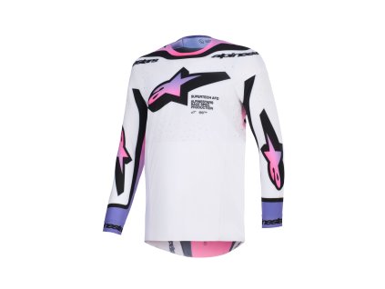dres SUPERTECH PRO VISTA, ALPINESTARS (bílá/fialová/černá) 2026