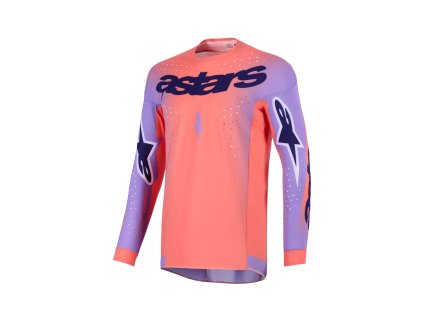 dres SUPERTECH SCENZ, ALPINESTARS (oranžová korálová/fialová) 2026