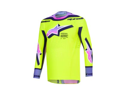 dres SUPERTECH VISTA, ALPINESTARS (žlutá fluo/fialová/černá) 2026