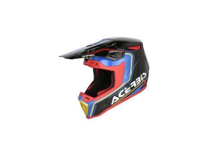 ACERBIS motokros přilba WHOOPS GRAPHIC černá/modrá XL