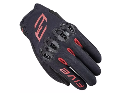 Rukavice na motorku Five Tricks black/red