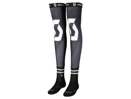 Socks Knee Brace black/white