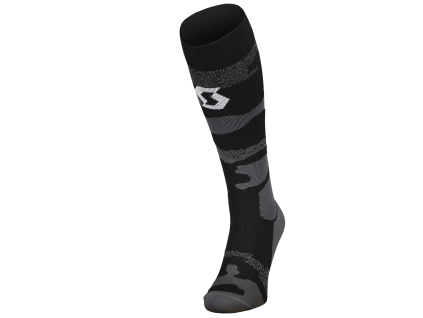 Socks Mid Long Camo dark grey/white