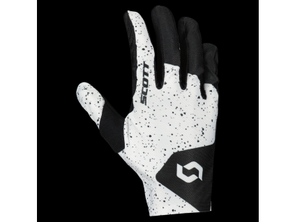 glove COMPETE caviar black/bright white