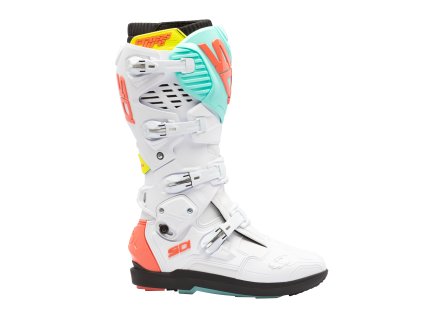SIDI boty CROSSFIRE 3 SRS white/fluo mint/fluo coral