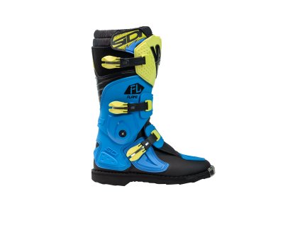 SIDI boty FLAME light blue/lime/black