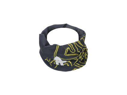 šátek REG šedá/žlutá