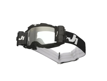 JUST1 brýle NERVE PLUS Roll Off  SOLID black white clear lens
