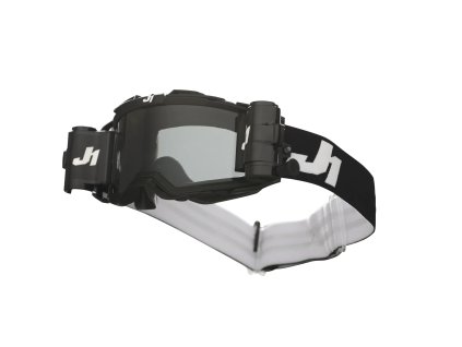 JUST1 brýle NERVE PLUS Roll Off SOLID black white smoke lens