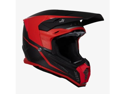 JUST1 přilba J22 solution red carbon