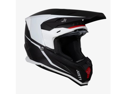 JUST1 přilba J22 solution white carbon