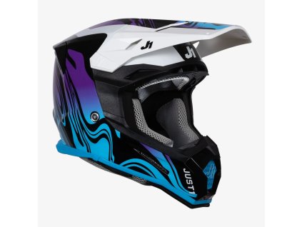 JUST1 přilba J22F fluid blue/black