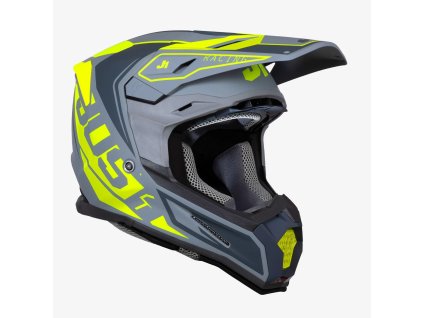 JUST1 přilba J22F talent yellow/grey