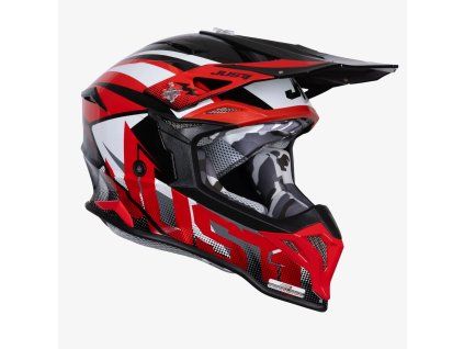 JUST1 přilba J39 revo red/white/black