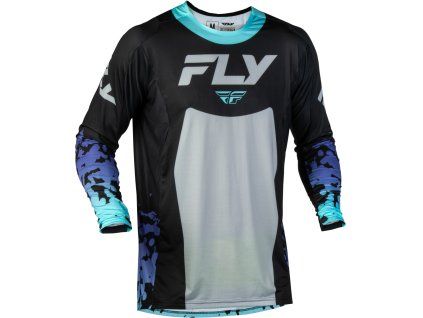 dres LITE FLAKE, FLY RACING - USA (černá/šedá) (Velikost M)