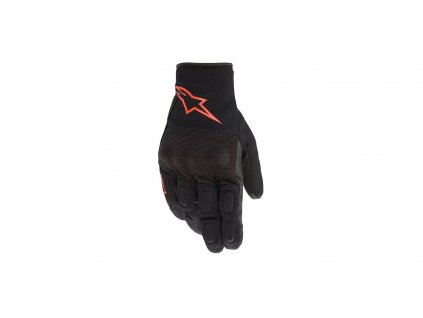 rukavice S MAX DRYSTAR, ALPINESTARS (černá/červená fluo) 2024