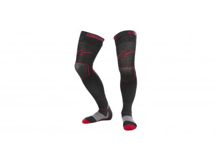 Ponožky MX 2021, ALPINESTARS (černá/červená)