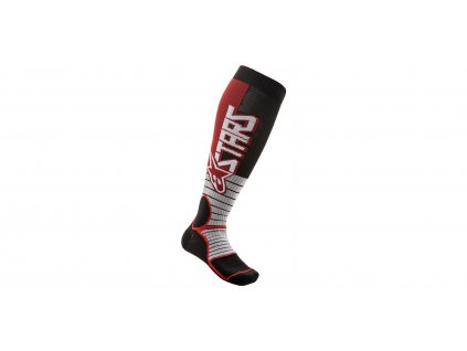 Ponožky MX PRO SOCKS 2021, ALPINESTARS (červená/černá)