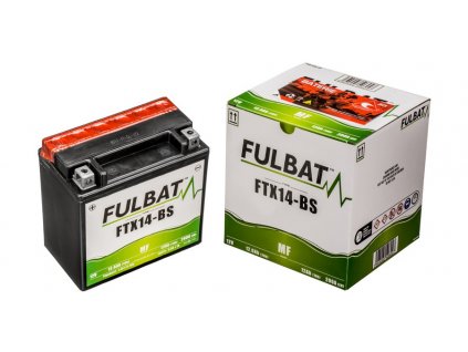Baterie 12V, YTX14-BS, 12Ah, 200A, bezúdržbová MF AGM 150x87x145 A-TECH (vč. balení elektrolytu)