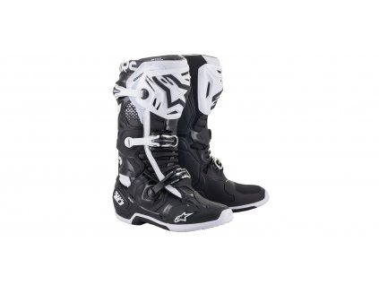 boty TECH 10, ALPINESTARS (černá/bílá)