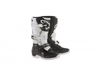boty TECH 7 S, ALPINESTARS, dětské (černá/bílá) 2027