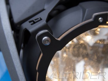 installed altrider clear headlight guard for the bmw r 1200 r 1250 gs gsa water cooled black 4