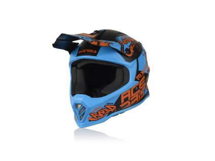 acerbis prilba junior steel modrocervena 1