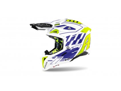AVIATOR 3.0 Rampage, AIROH - Itálie (lesklá modrá) 2021