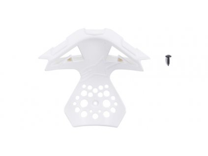 vrchní a vnitřní díl krytu bradové ventilace pro přilby SUPERTECH S-M10 a S-M8, ALPINESTARS (bílá, verze ECE 22.05)
