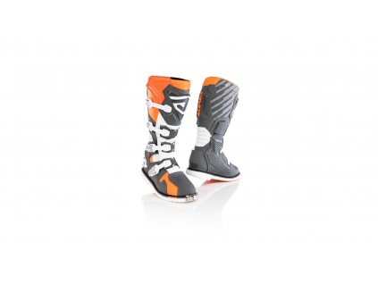 ACERBIS boty X-RACE oranž/šedá 47