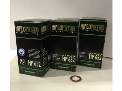 Sada 3ks filtru HF652 na KTM, HQ, GAS GAS + podložka ZDARMA