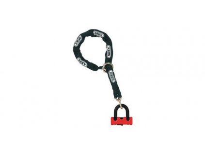 Řetěz + zámek U profil Granit (délka 120 cm, tloušťka 12 mm, třmen zámku tloušťka 10 mm), ABUS (červený)