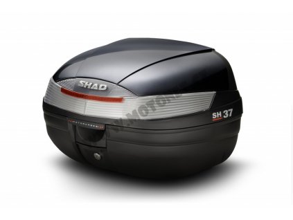 Vrchní kufr na motorku s barevným krytem SHAD - SH37 lesklá černá