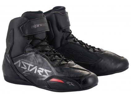 Boty FASTER-3 2021, ALPINESTARS (černá/stříbrná)