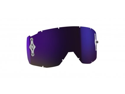 Plexi HUSTLE/TYRANT/SPLIT MX SGL WORKS, SCOTT (fialový chrom, antifog)