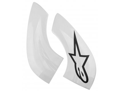 Plastové kryty pro krční chrániče BNS PRO, ALPINESTARS (bílé)